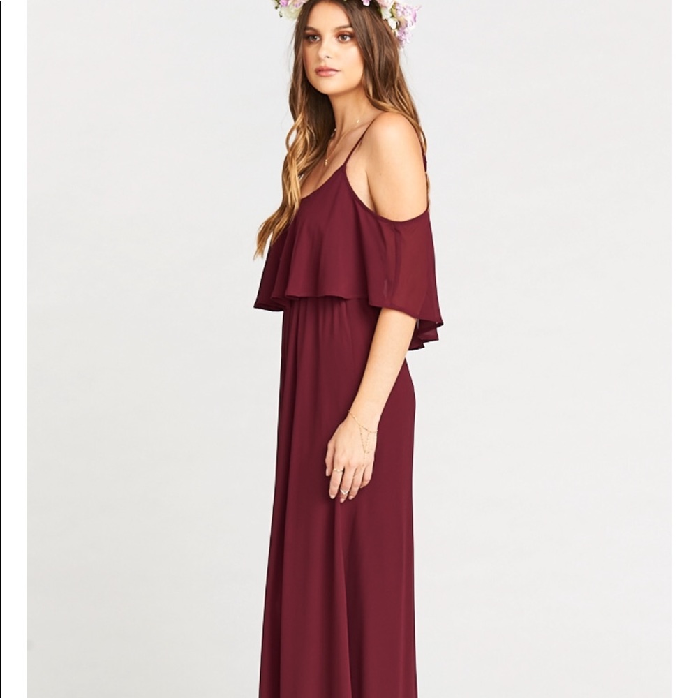 Show Me Your MuMu Gown in Merlot